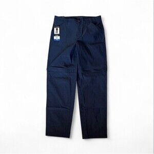 NWT Eddie‎ Bauer Womens Convertible Performance Pant Size 10 Navy Blue UPF50+